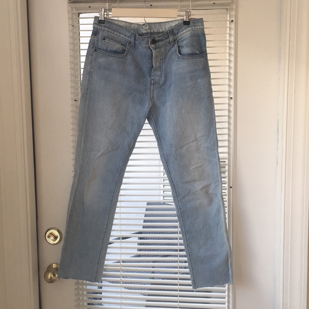 🍎$275 PROENZA SCHOULER ps-J1 jeans- boyfriend raw
